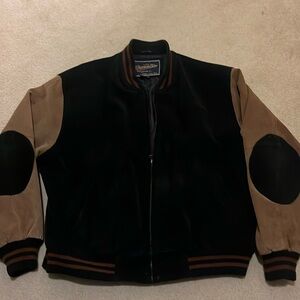 Leather Suede Varsity Jacket